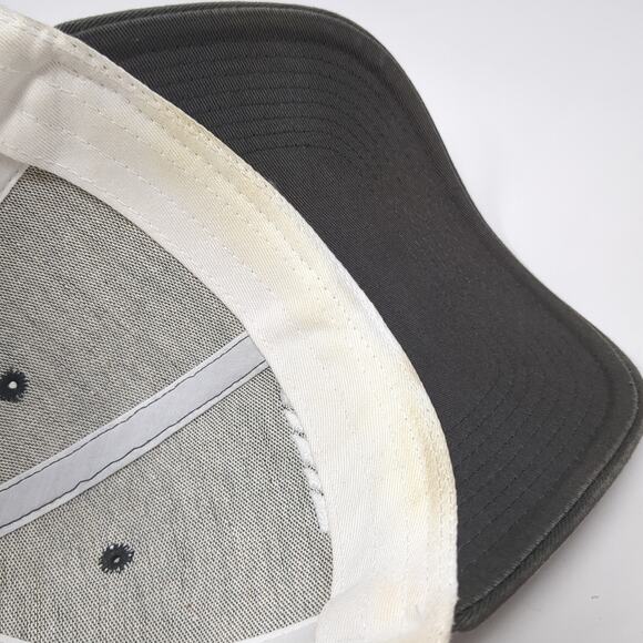 Fishing With Feathers Snapback Trucker Hat Gray One Size Adjustable Embroidered - Picture 8 of 9